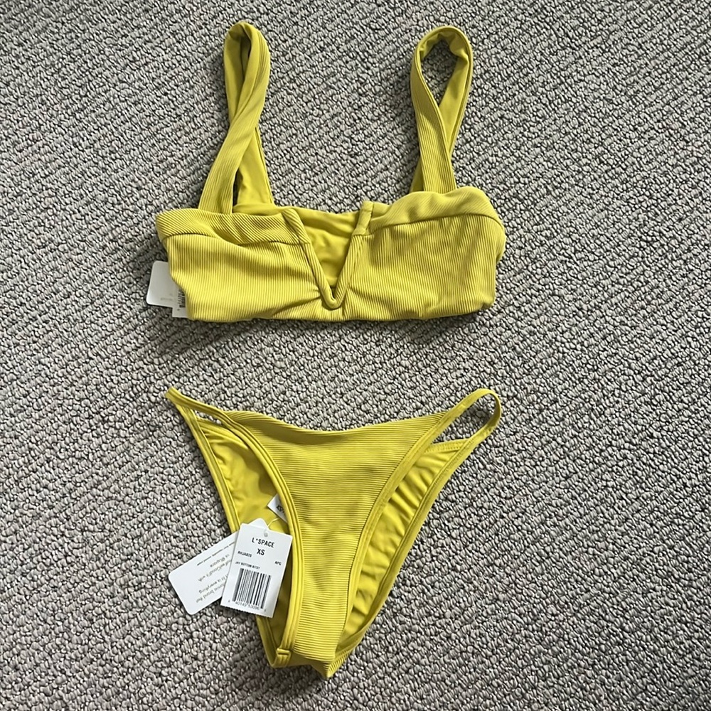 L space ribbed bikini